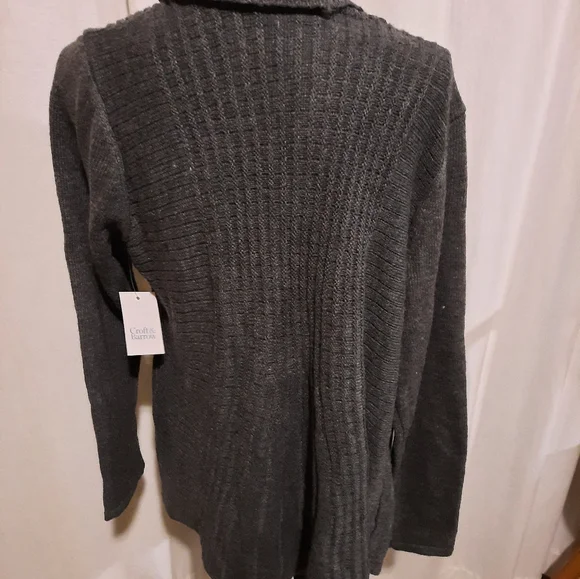 NEW Croft & Barrow size XL open cardigan sweater - Picture 4 of 5
